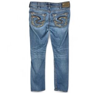 Silver Jeans Co Suki High Skinny Blue Denim Med Wash W31 L29